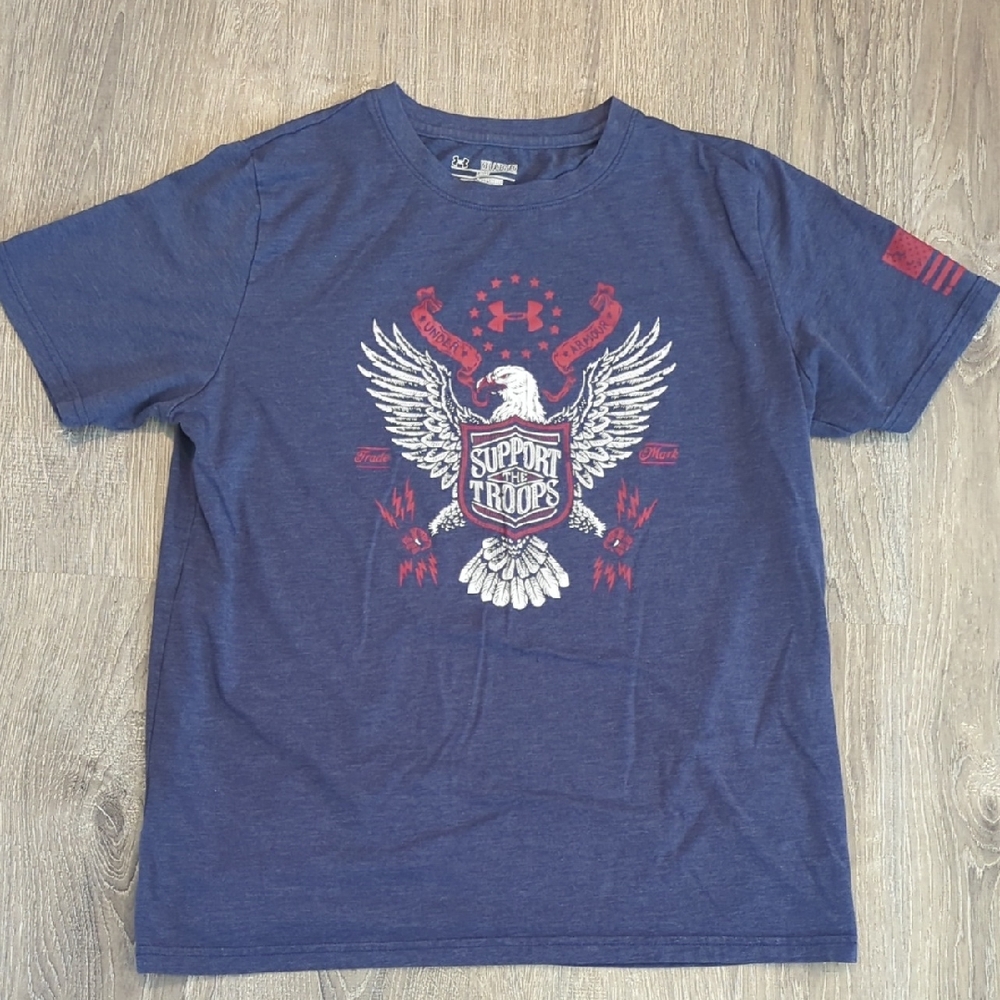 Under Armour Support Troops Americana Graphic T-Shirt YXL